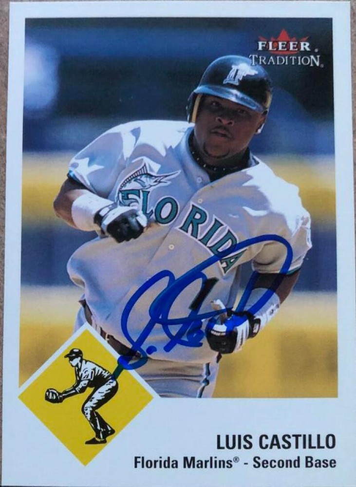 Luis Castillo Autographed 2003 Fleer Tradition #86