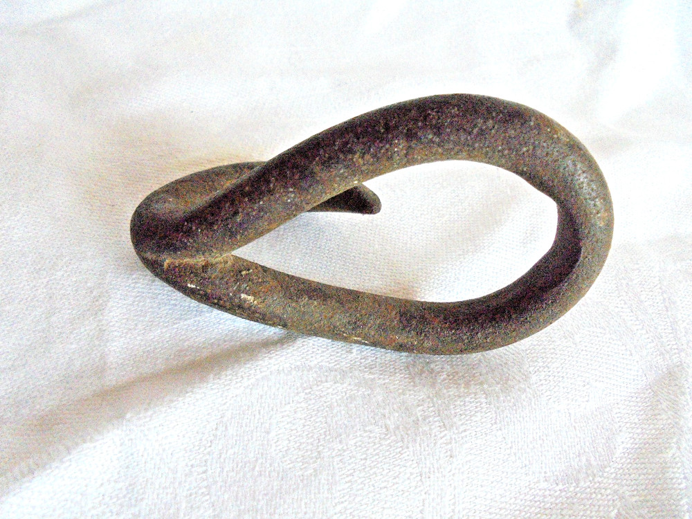 Antique Primitive Blacksmith Made Iron Hook - Great for Hanging
