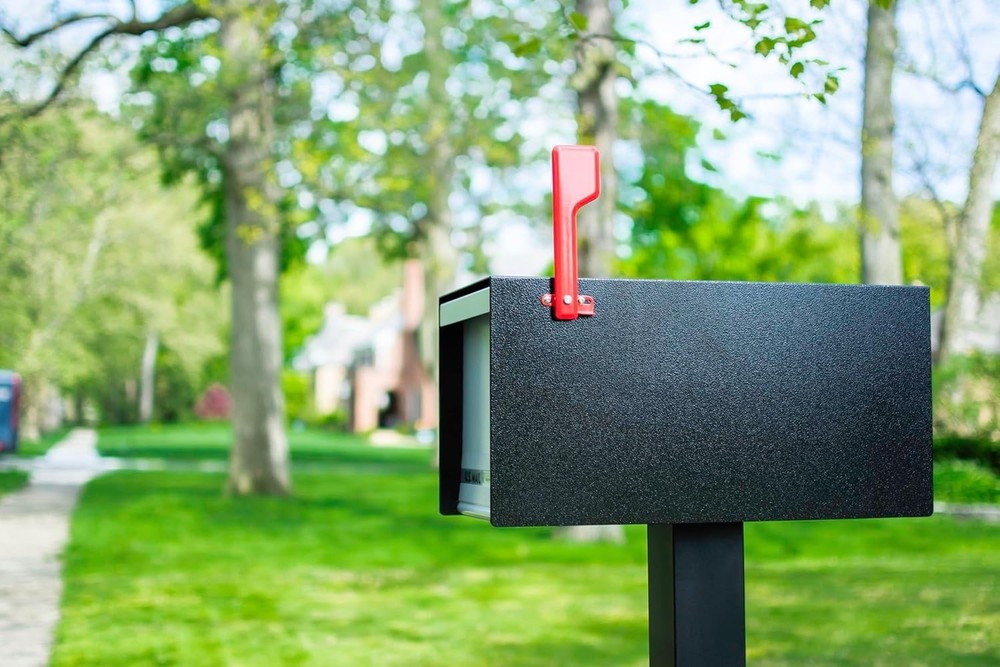 Galvanized Steel Red Mailbox Flag Replacement Kit - Weather Resistant Accessory