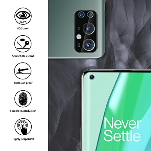 (3+2) Compatible for OnePlus 9 Pro, 3 Pack Soft TPU Screen Protector (Not