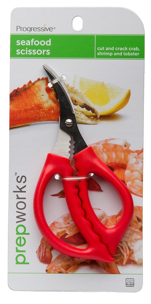 Progressive Seafood Scissors – Shellfish Shears with Curved Stainless Steel