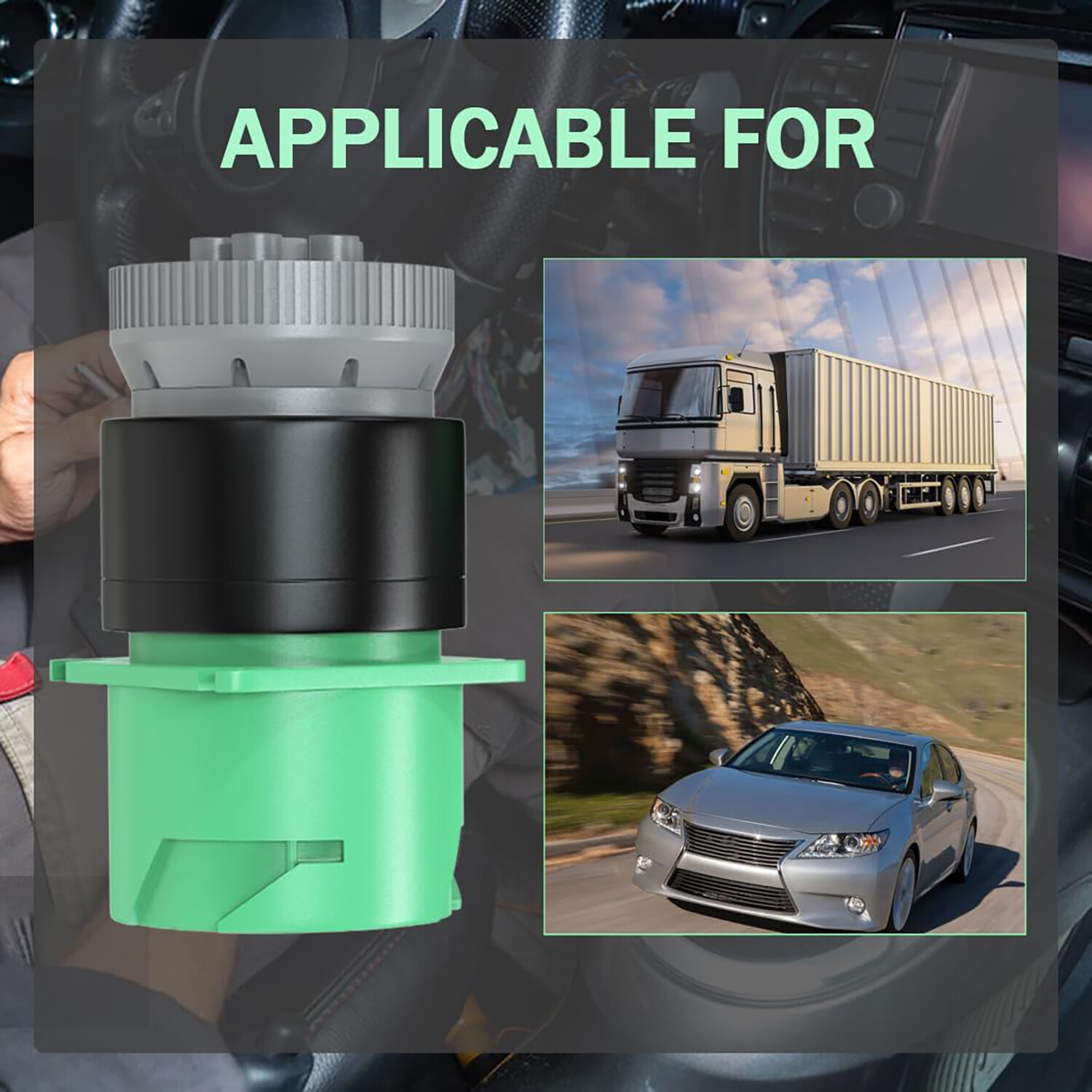 6 Pin To 9 Pin Adapter J1708 J1939 Heavy Duty Truck USB Link