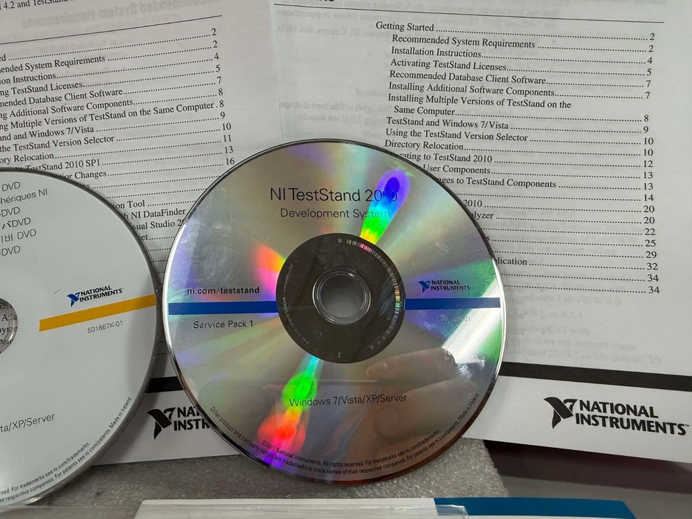 NATIONAL INSTRUMENTS 500759Y-00 NI TESTSTAND 2010 2011 API CD KIT