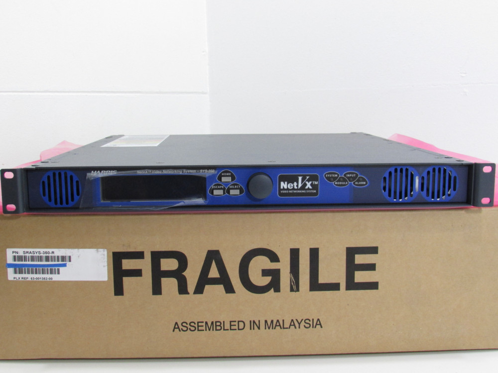 NEW Harris SYS-350-AC NetVx Video Networking System *Base Chassis*