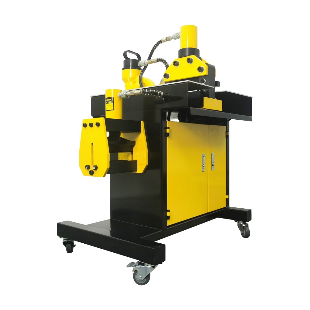 900W Electric Busbar Processor Machine 3in1 Cutter Puncher Bender Bus Processing
