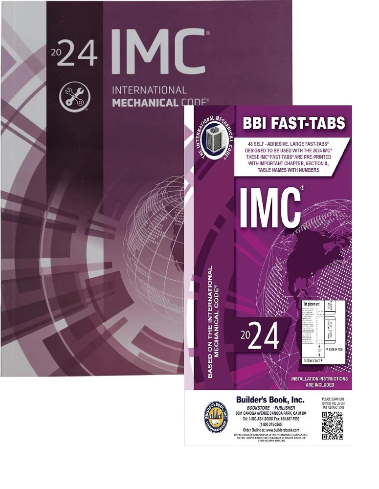 2024 IMC International Mechanical Code Paperback Book & Fast Tabs
