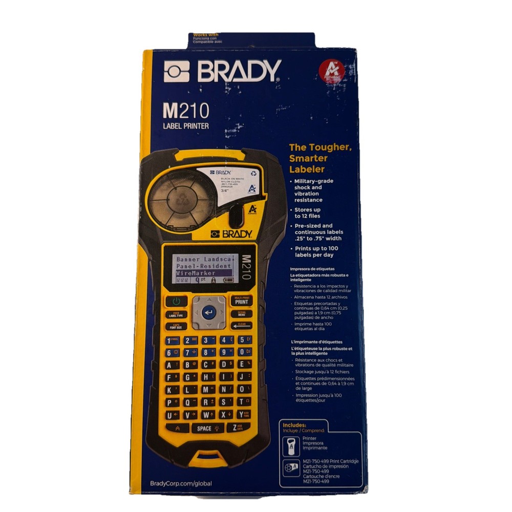 Brady M210 Handheld Label Maker - Black/Yellow