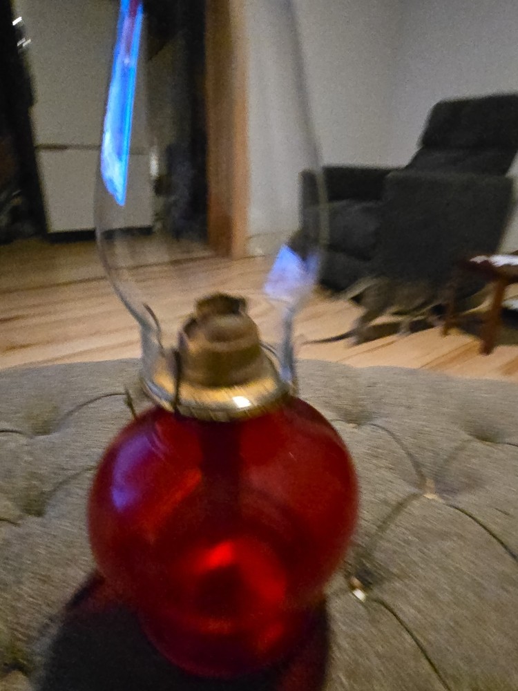 Vintage Cadmium Kerosene Lantern