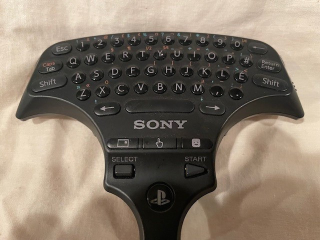 Sony PlayStation 3 PS3 CECHZK1UC Wireless Keypad Keyboard Controller - Untested