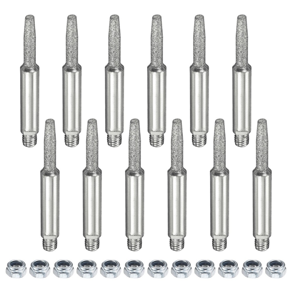 Chainsaw Sharpener with Nuts [24pcs]-Chainsaw Sharpening-[Silver- 5/32 Inch]