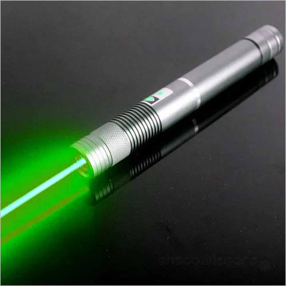 LMSX4G 532nm GR Laser Pointer Adjustable Focus Visible Beam Charer & Goggles