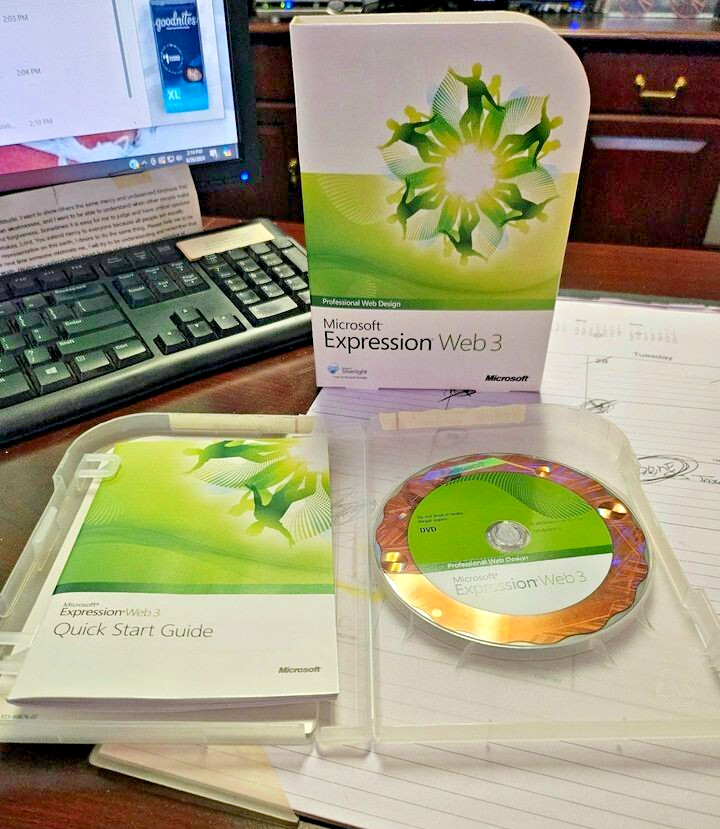 Expression Web 3, Compatible With Windows 7 Includes Product Key And Manual