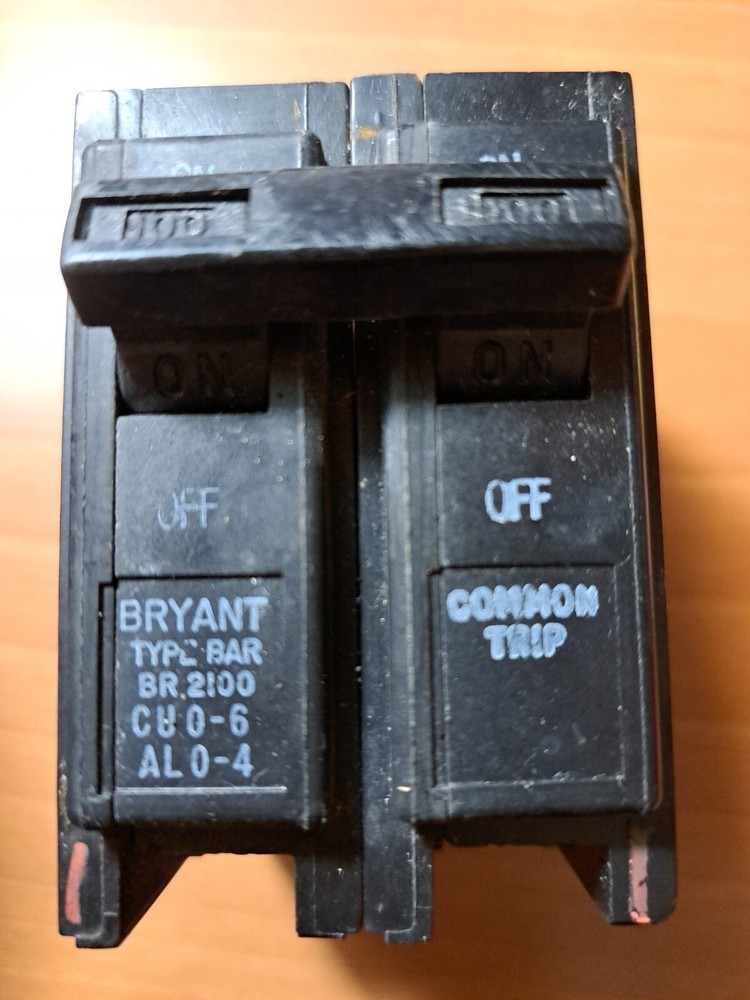 BRYANT CIRCUIT BREAKER2P, 100A, TYPE BR2100
