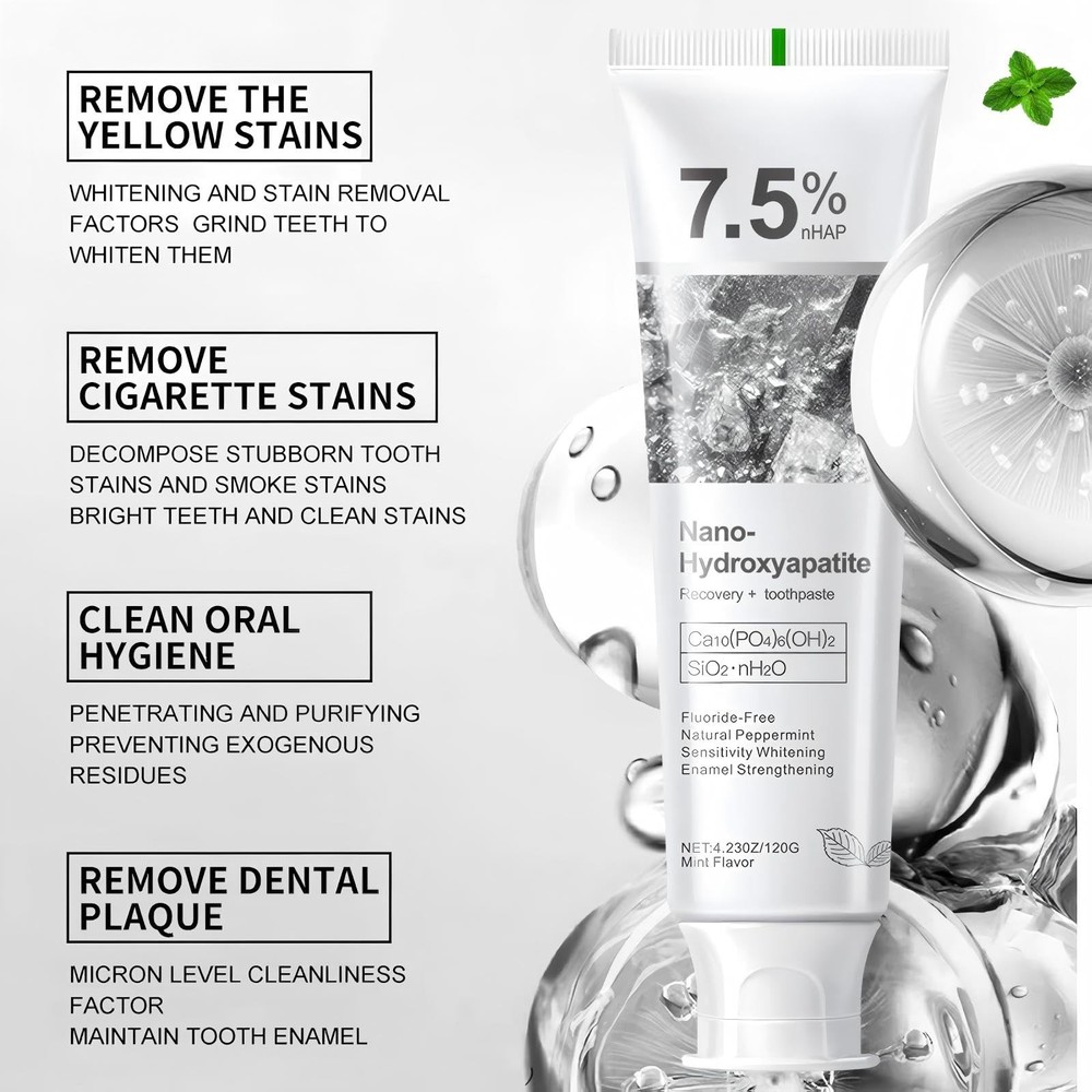 7.5% Hydroxyapatite Toothpaste, 7.5% Hydroxyapatite Toothpaste for Advanced E...