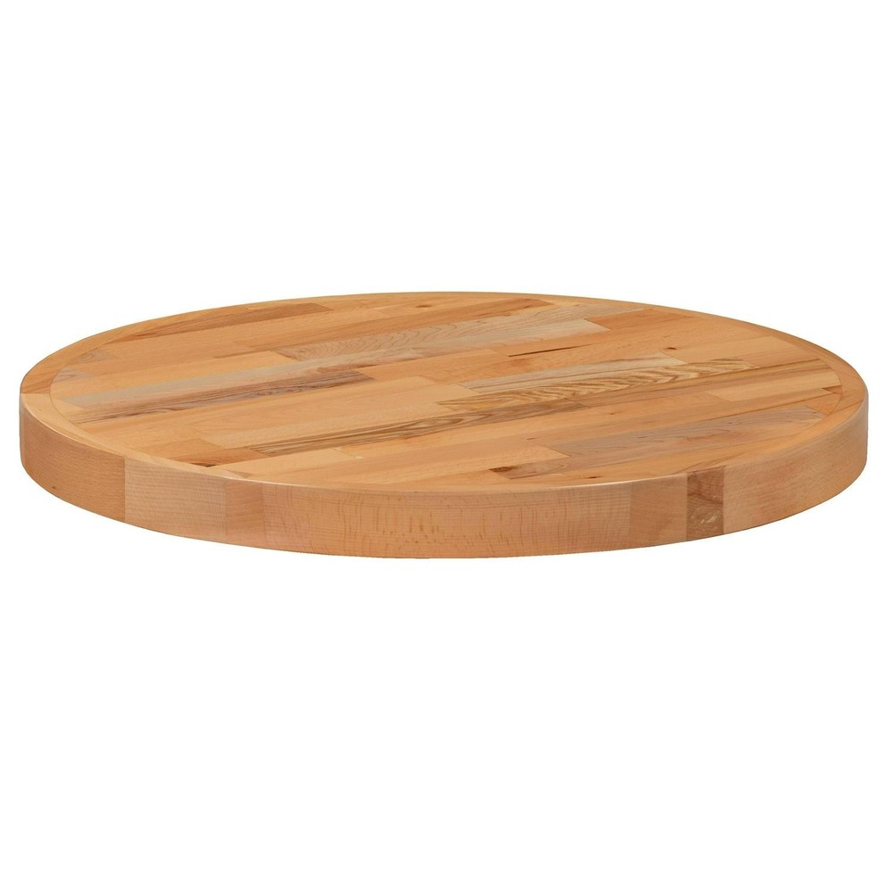 Round Butcher Block Style Table Top - Restaurant Table Top