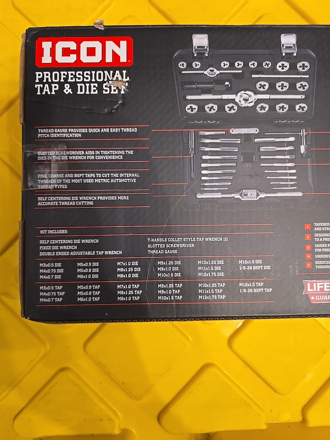 ICON TDMT-41 Professional Tap & Die Set - Metric 41 Piece brand new