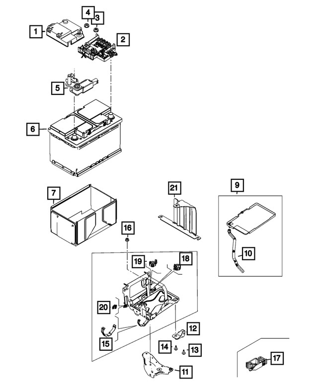 Genuine Mopar Battery Module 68614421AA