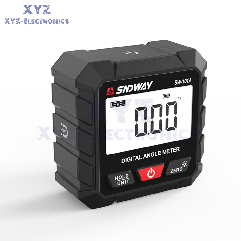 LCD Magnetic Digital Inclinometer Level Box Gauge Angle Finder Protractor 4*90°