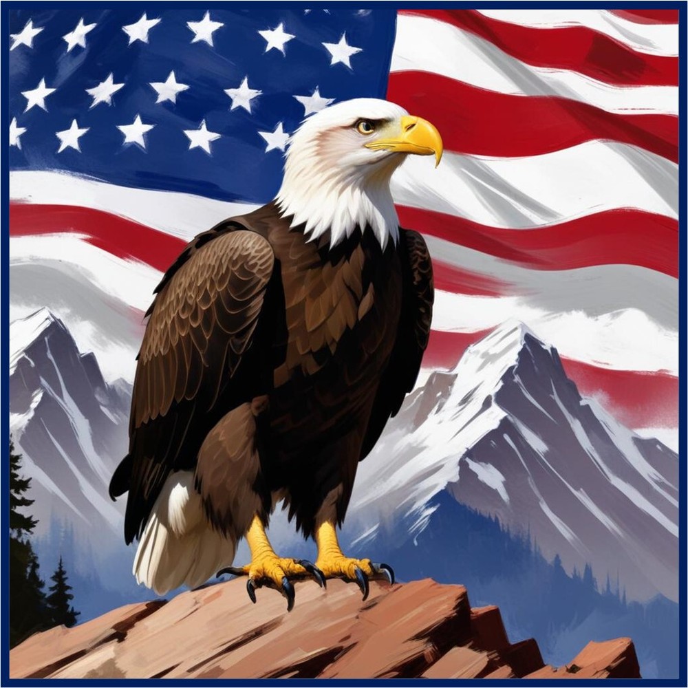 30 Custom Patriotic Eagle Special Personalized Address Labels