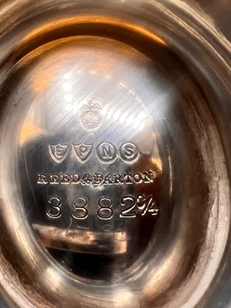 Reed & Barton 3882 silverplate three piece tea set