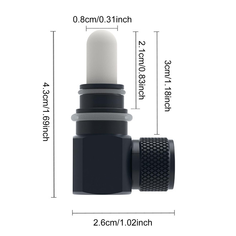 Aquarium Diffuser Aluminum Alloy Easy Installation Planted Tank CO2 Diffuser