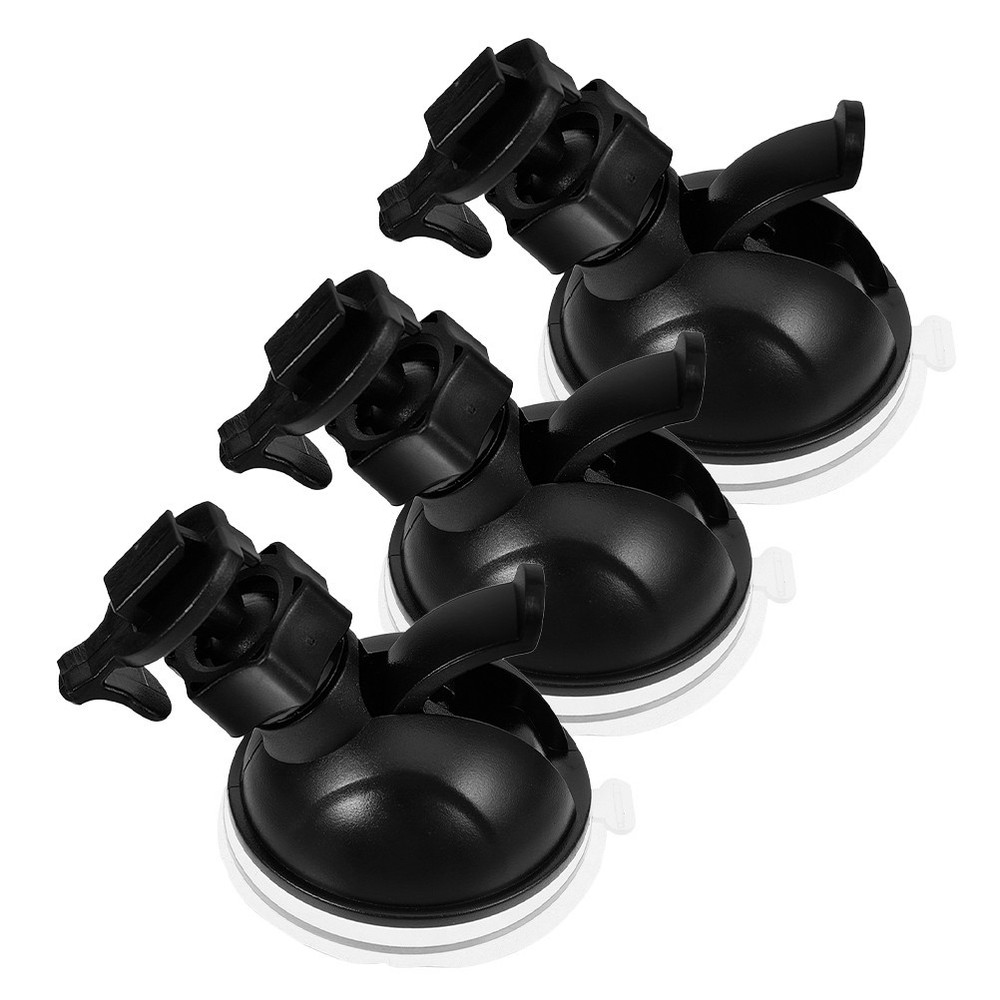 3 Pcs Ring Mount Car Suction Cup Camera Holder for Adhesive Dash