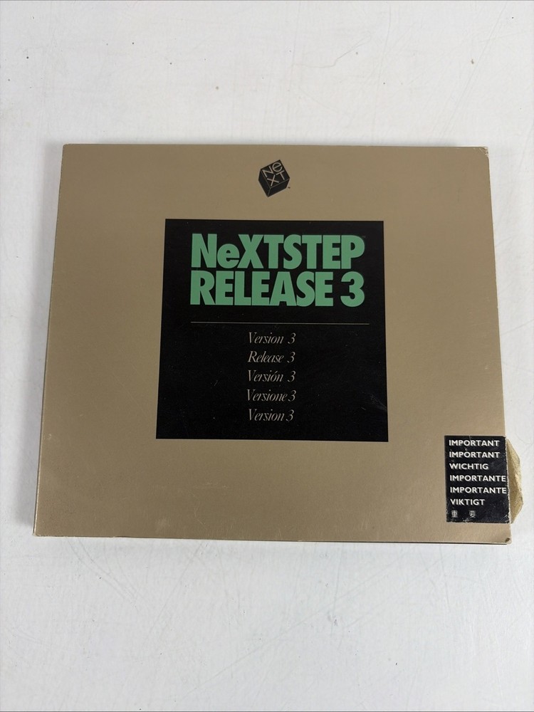 NeXTSTEP 3.0 User 68K Operating System Developer tools Worlds 1st Software CD