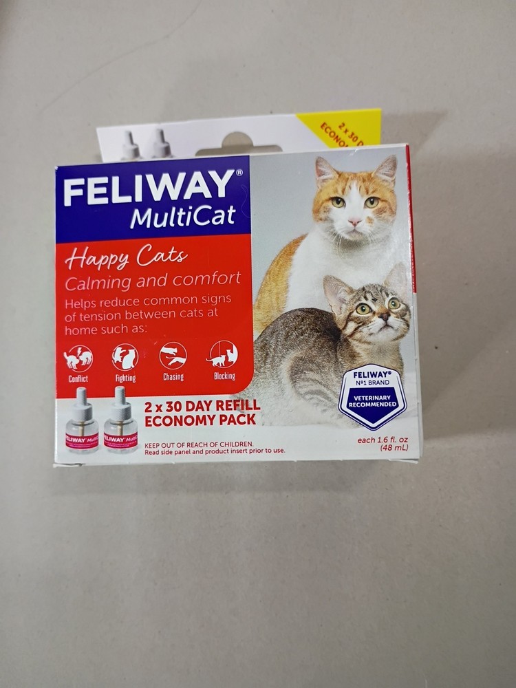 Feliway Multicat Diffuser refill, 48ml - 2 Pack Exp 07/2026