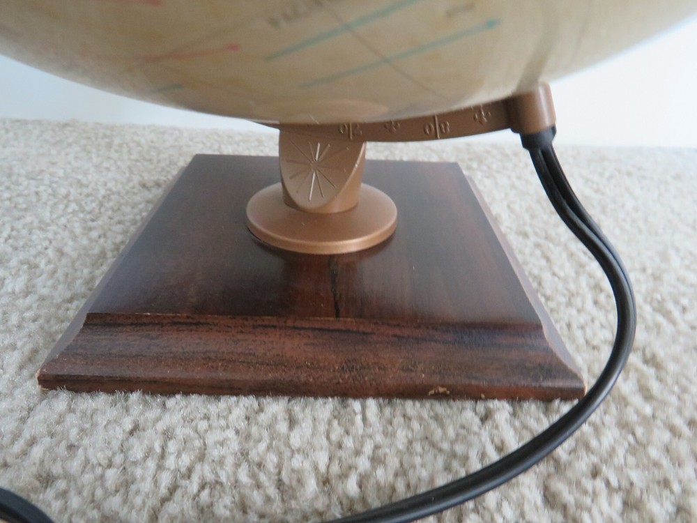 globe Replogie Scan Light electric brown World International standing round