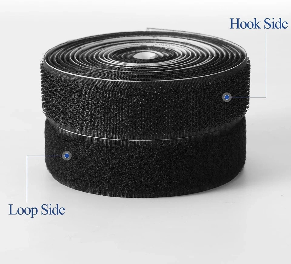 3M Hook and Loop Tape with Adhesive, Heavy Duty Self Sticky Interlocking Tape, S