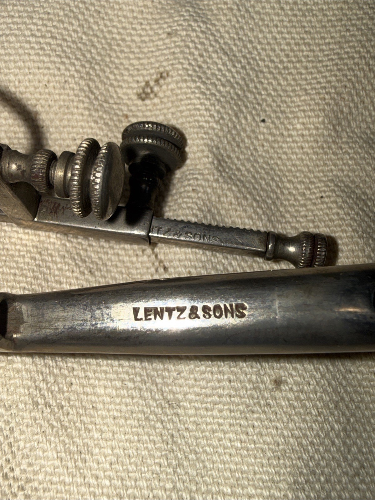 1890s LENZ & SONS Antique Surgical Instrument Ear Nose Throat Medical Tool Lot