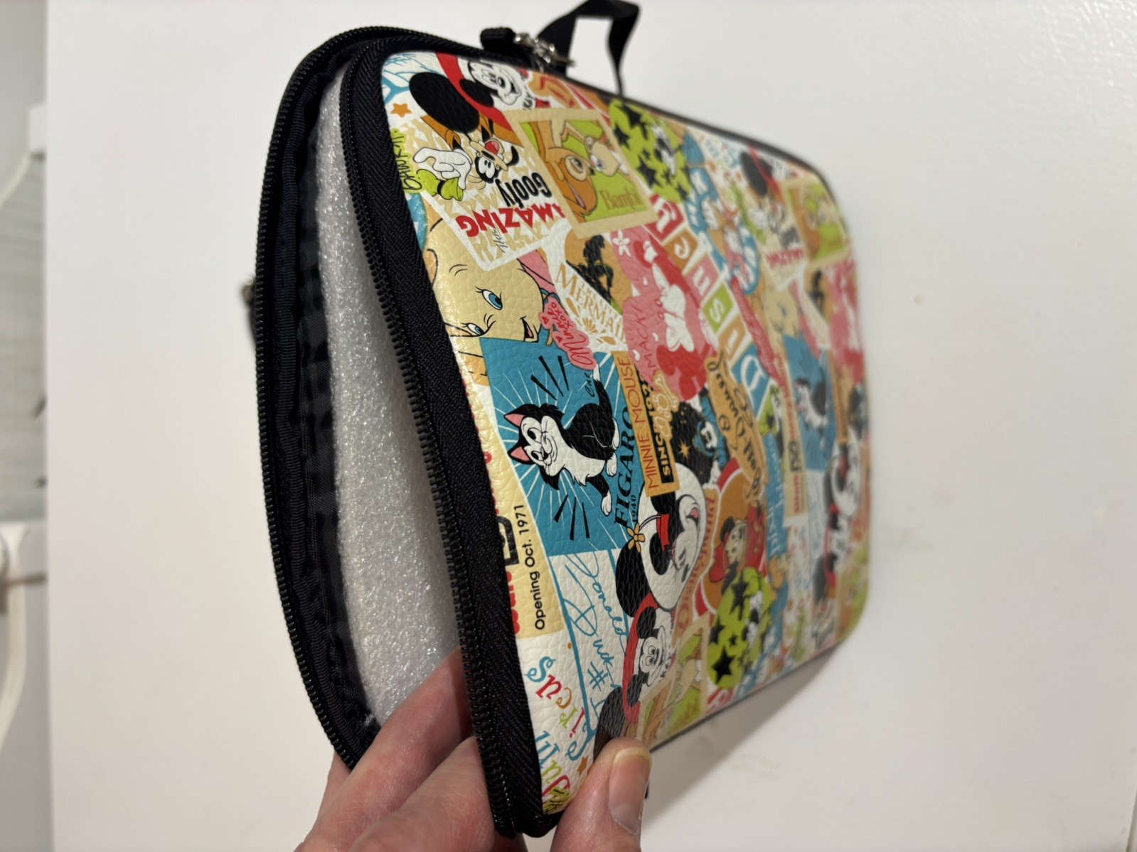 Disney Parks Authentic Crossbody Purse with Disney Characters Collage Never Used