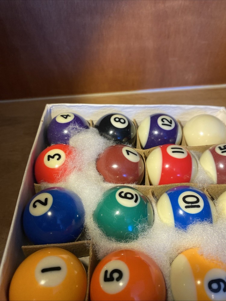 Pool Balls 1.5” Set, NEW