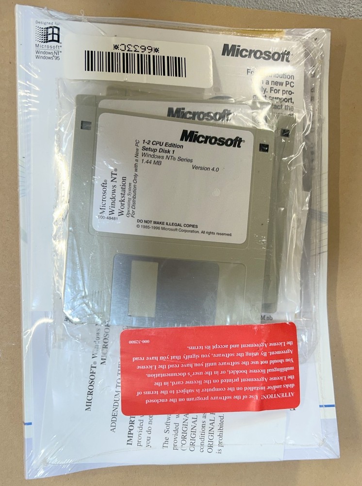 Microsoft WINDOWS NT 4.0 * Unopened!*