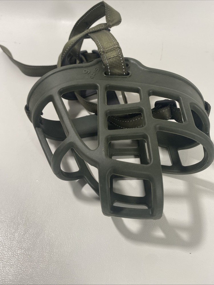 BARKLESS Dog Muzzle, Soft Basket Silicone Muzzle, Prevents Biting, Size 6