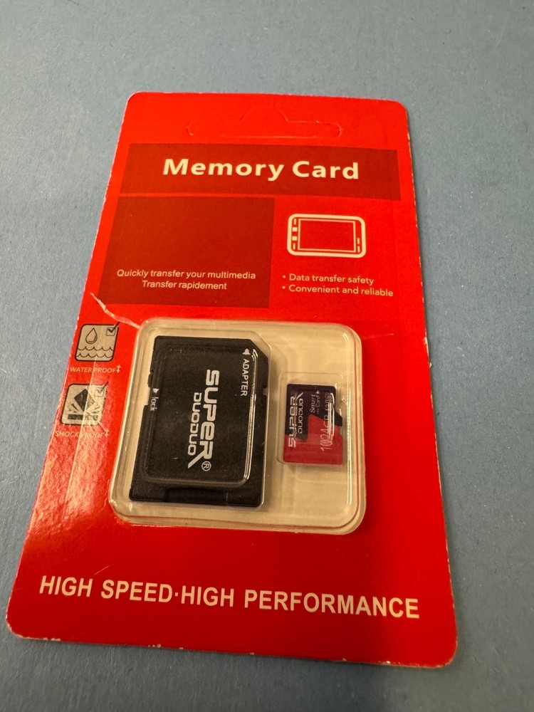 1024 GB MEMORY CARD WITH ADAPTER---SUPER DUODUO