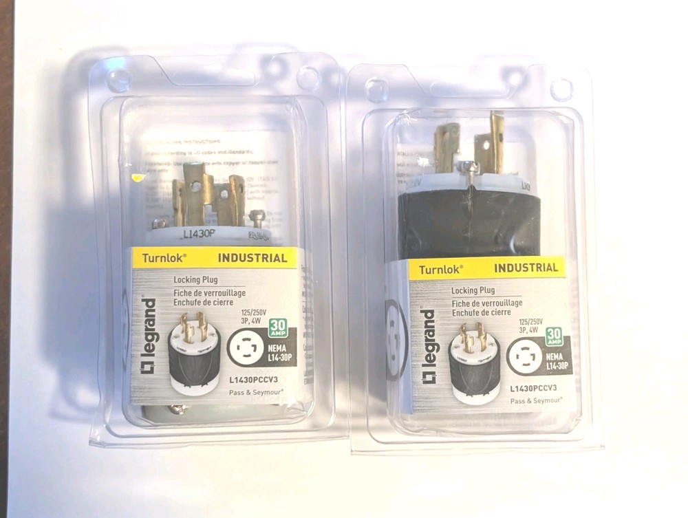 2- Turnlok  30-Amp Locking Plug Legrand