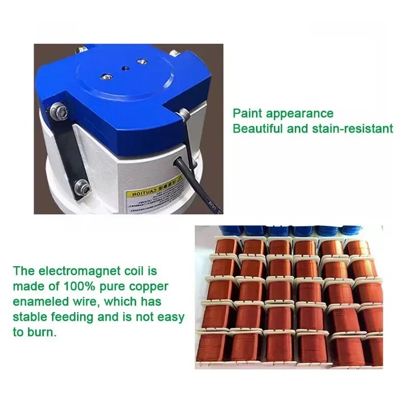 High Frequency Vibration Feeder Clockwise Precision Base Circular Pure Copper