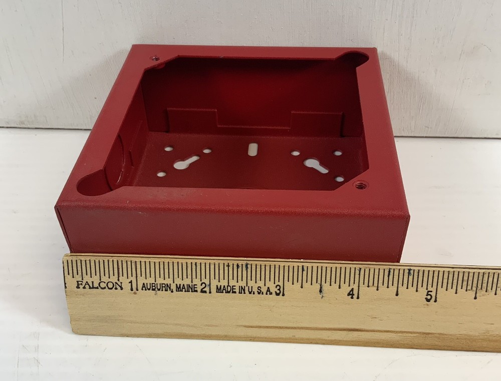 (NEW) SEIMENS FBX-S Red Fire Alarm Surface Mount Back Box