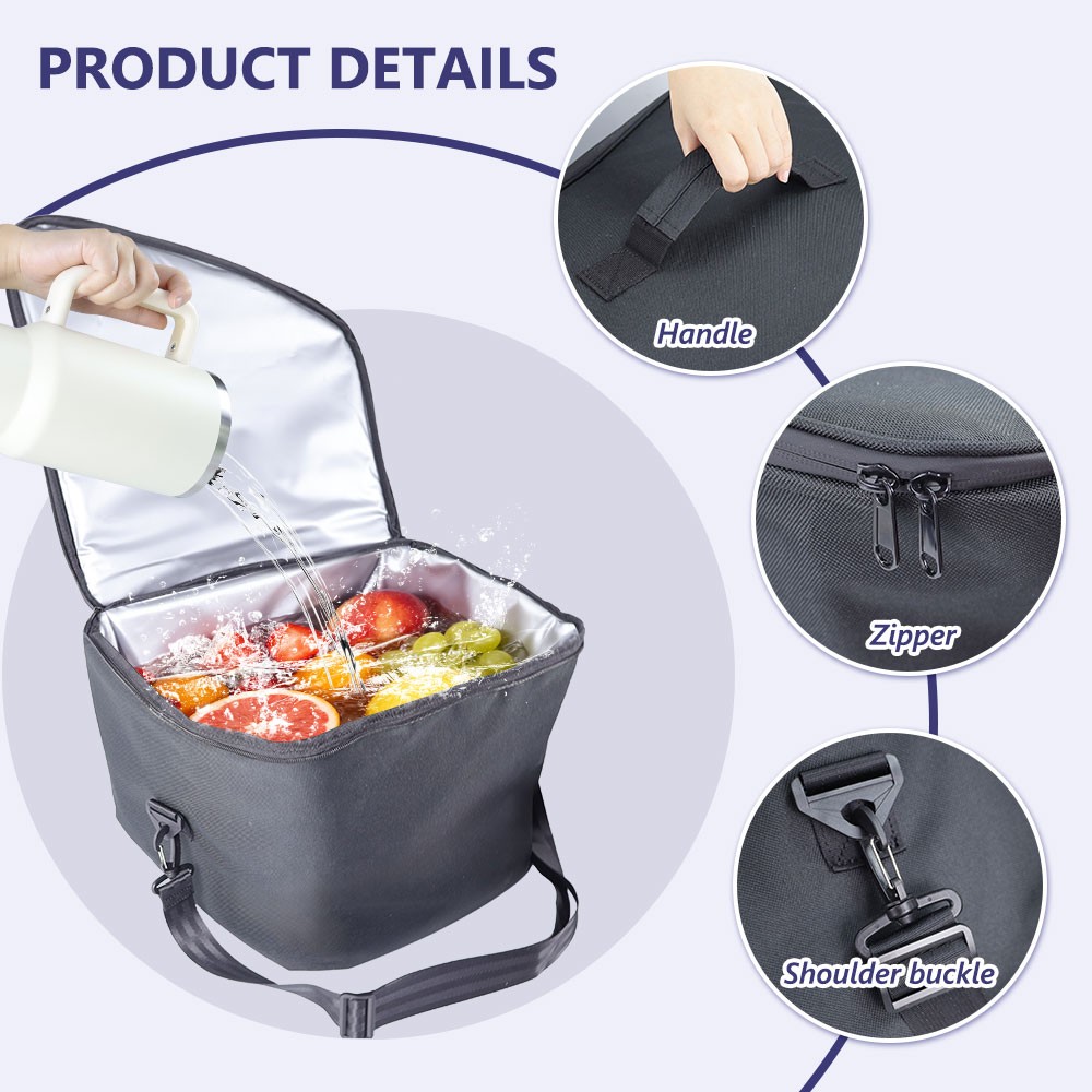 2PCS For Tesla Model Y Frunk Insulation Cooler Bag Front Trunk Storage w/Strap