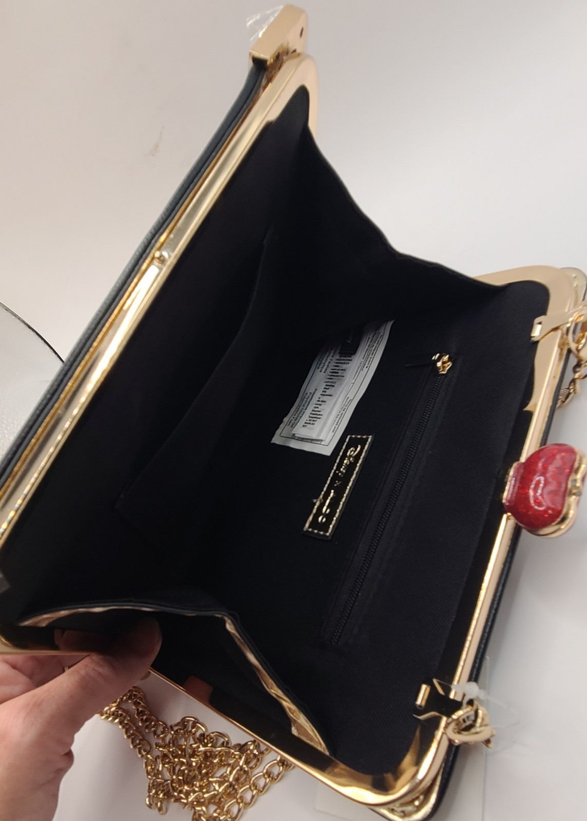 Disney x Aldo Clutch Purse Snow White Mirror Mirror, Disney 100th BlackGold New
