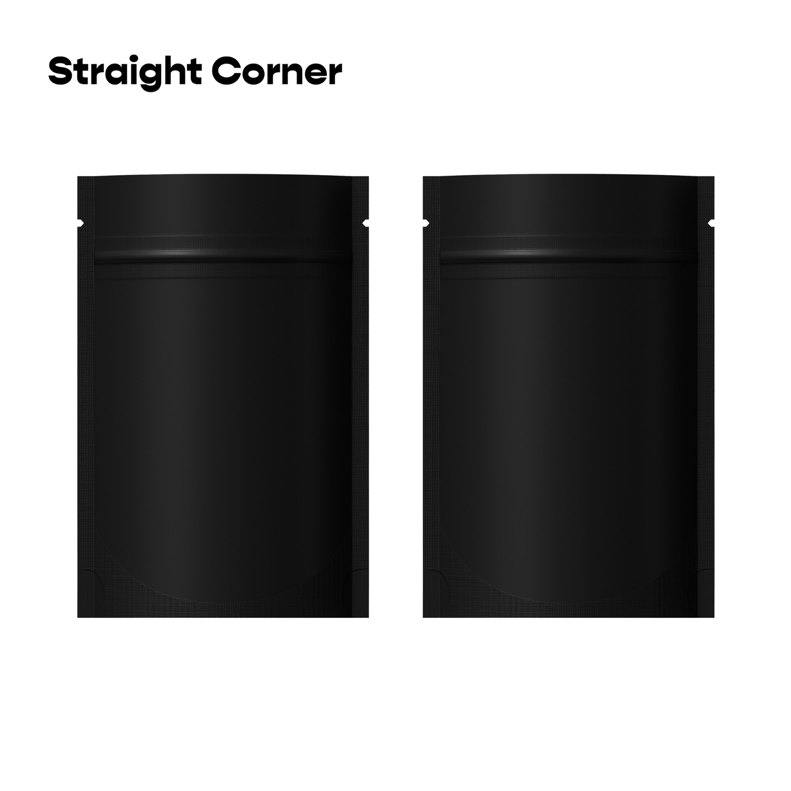 100 Matte Black Food Safe Mylar Foil Favor Treat Bags, Resealable Snack Pouches