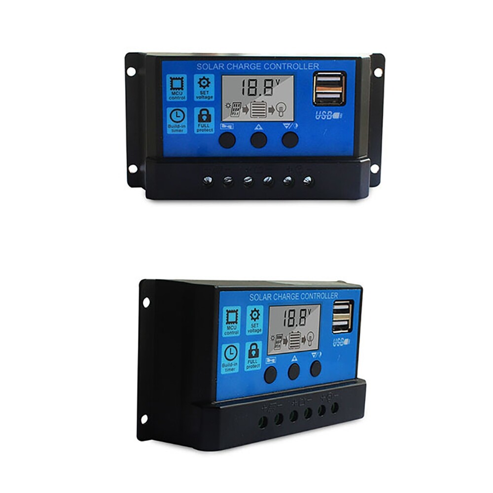 Solar Panel Charge Controller 12V 24V 60A Automatic Universal USB LCD Dispaly