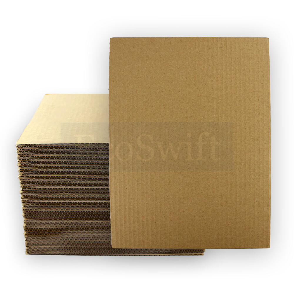 30 11 x 14 EcoSwift Corrugated Cardboard Pads Inserts Sheet 23 ECT 1/8" Thick