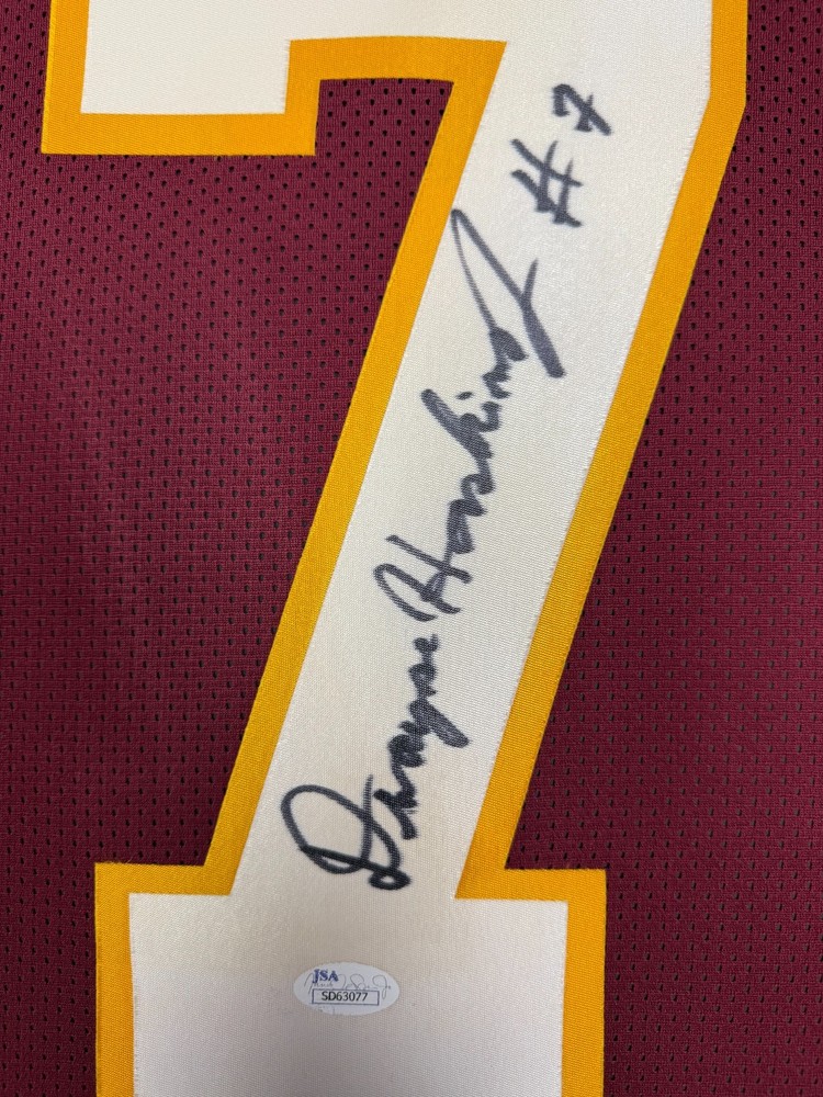 REDSKINS COMMANDERS AUTOGRAPHED SIGNED DWAYNE HASKINS JERSEY JSA AUTHENTICITY