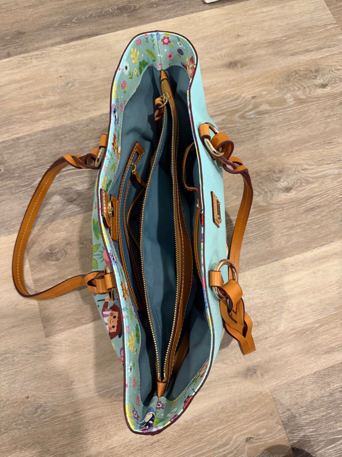 Disney Parks Dooney & Bourke "It’s A Small World" Bag Tote Large Shoulder Purse