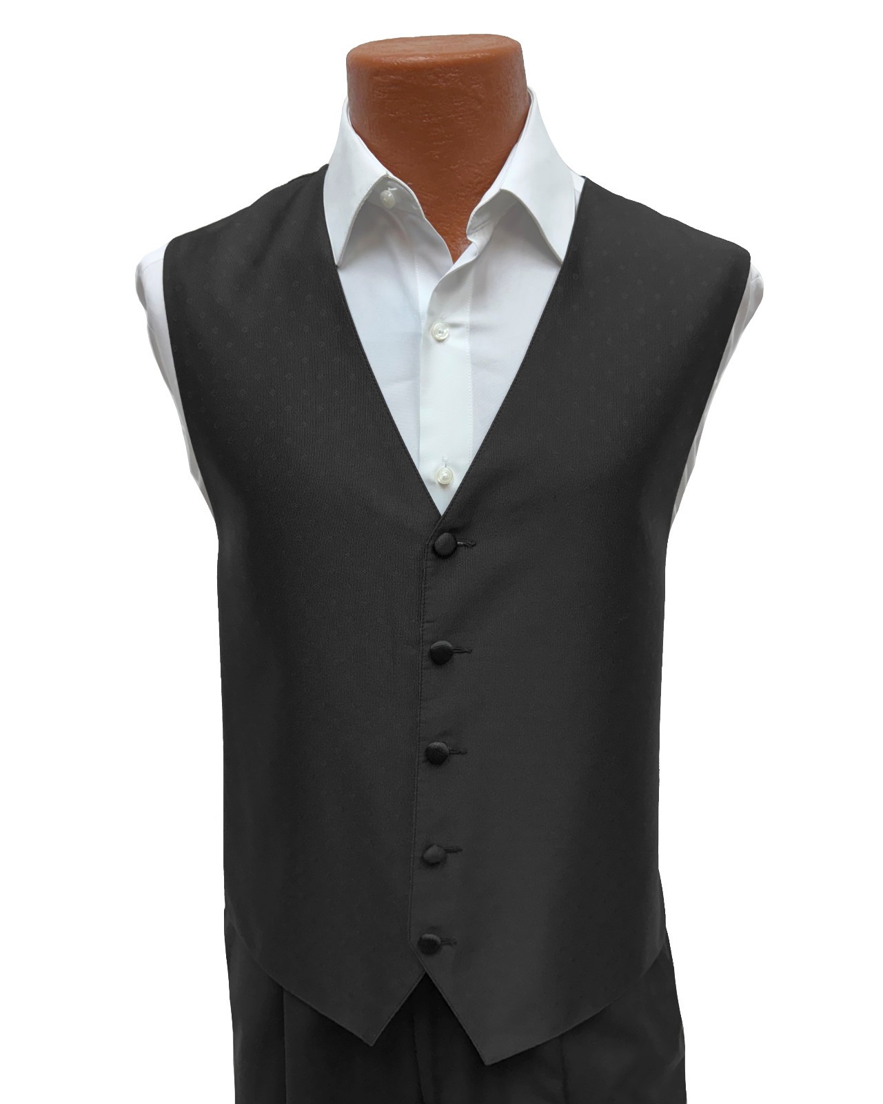 Men's Lauren Ralph Lauren Black Tuxedo Vest Adjustable Fullback Size M