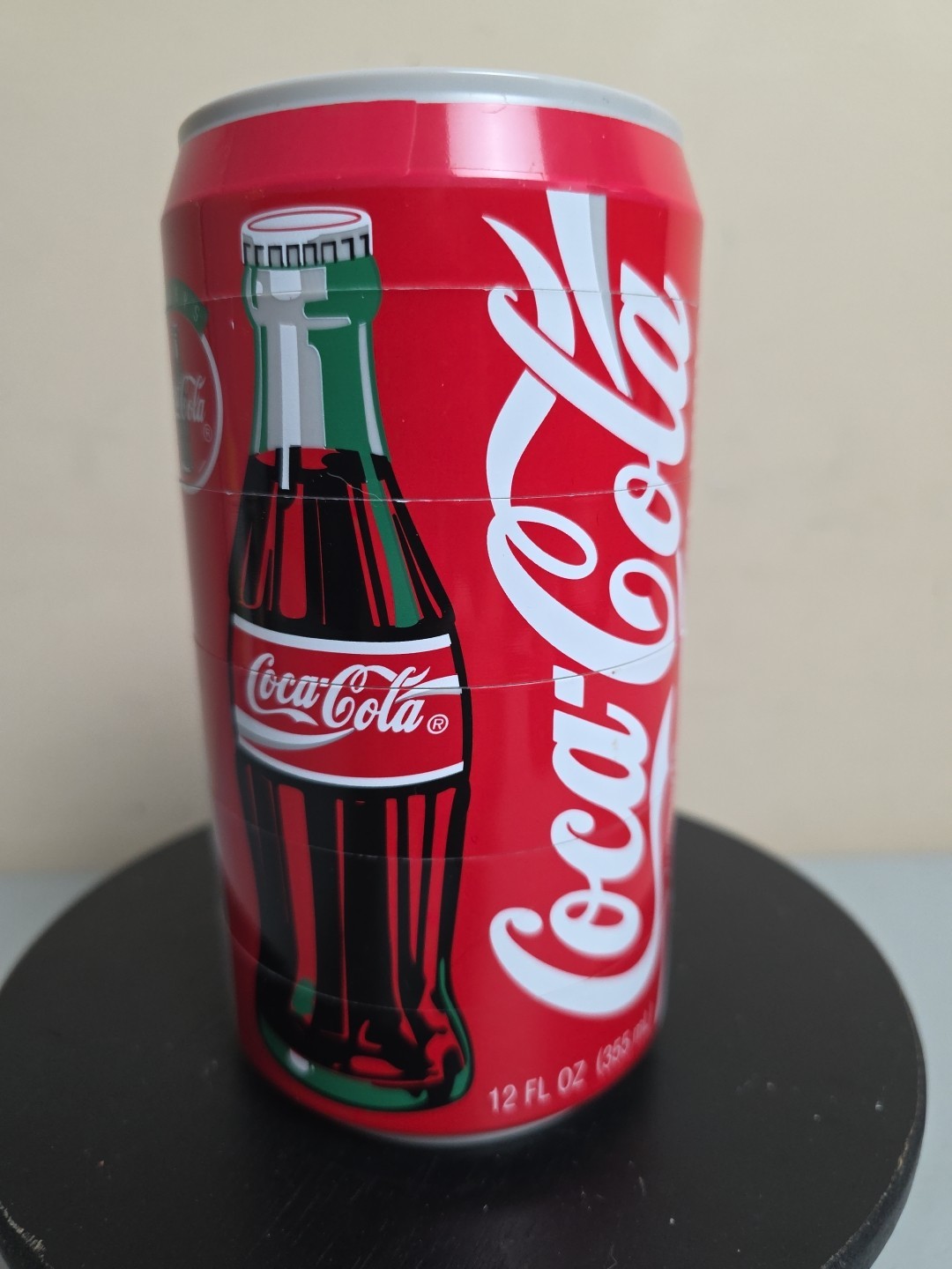 VINTAGE 1995 COCA COLA PUZZLE CAN COASTER - Set of 6 stacking coasters. Coke