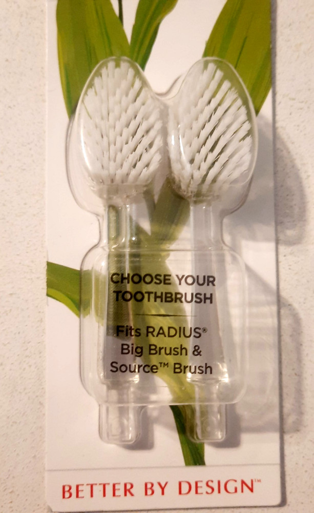 Radius Big Brush Head Replacement Medium Big Head 2 Count