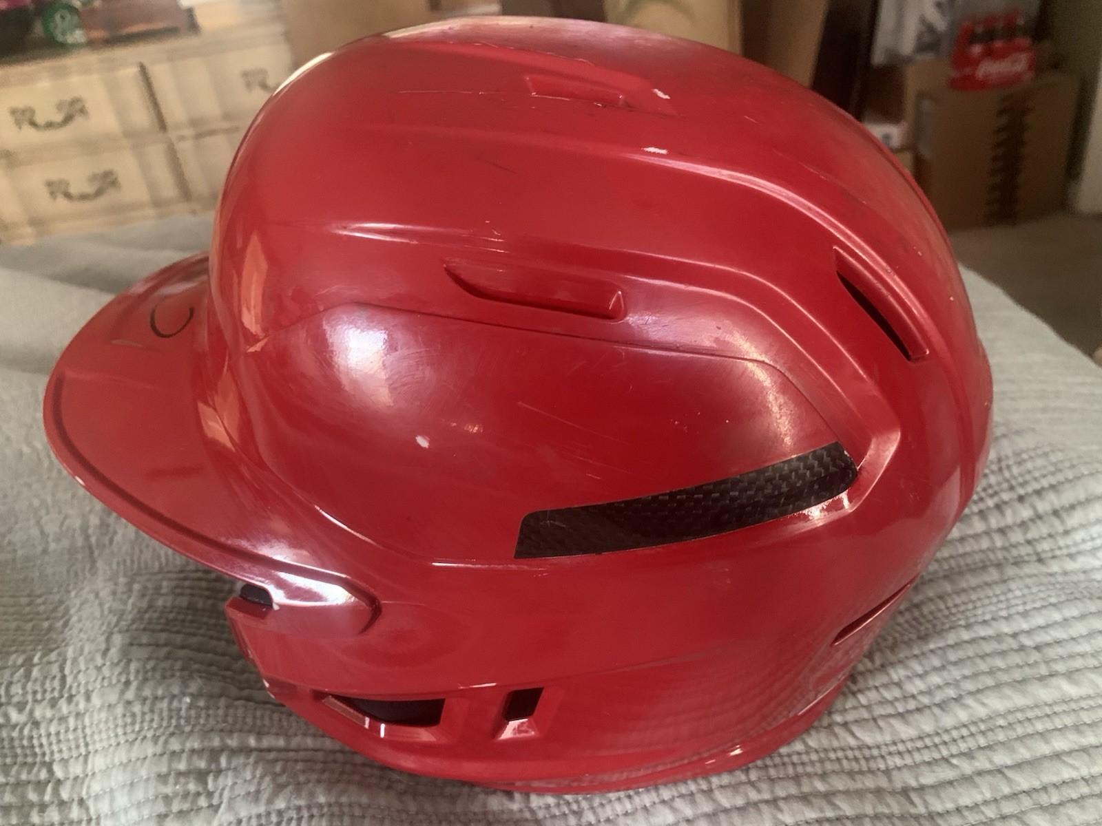 JJ Wetherholt Memphis Redbirds Game Used Autographed Batting Helmet - JSA COA